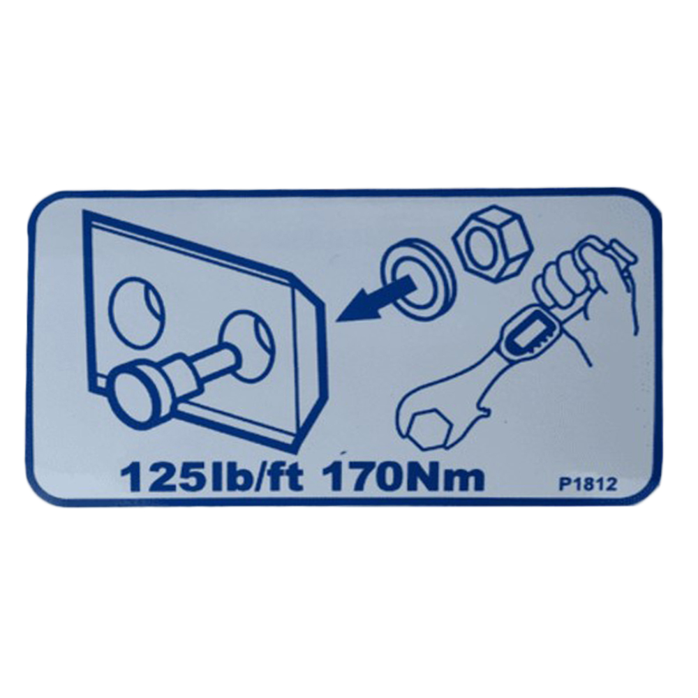 Decal &quot;Blade Torque Setting&quot; Timberwolf
