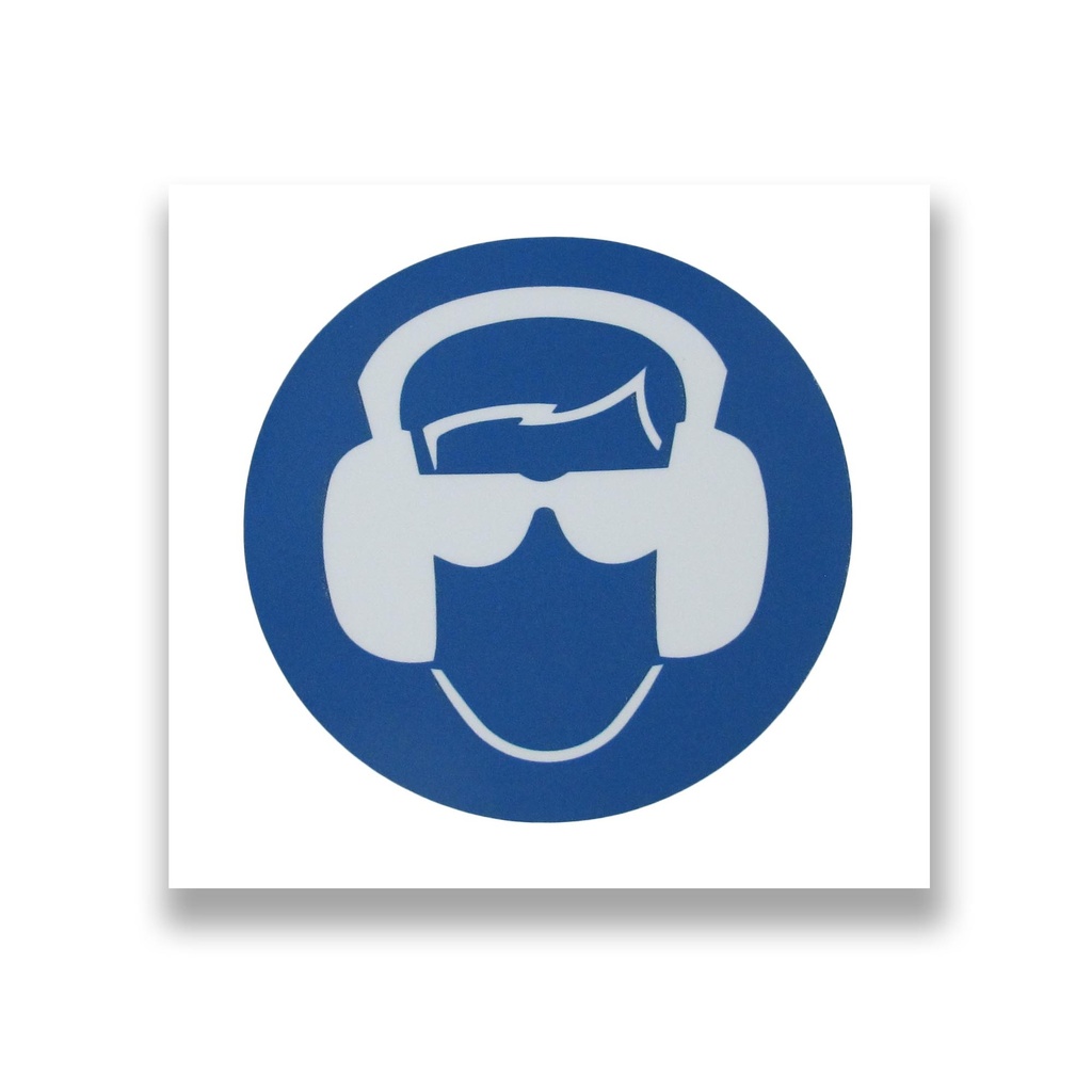 Forst Warning Ear and Eye Protection Decal