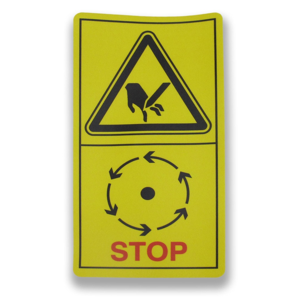 Forst Warning Stop - Cut Fingers off Decal