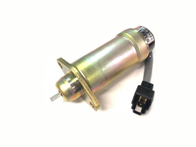 Kubota Fuel Stop Solenoid - 3 pin (Long body) 16259-60010
