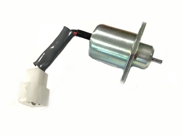 Kubota Fuel Stop Solenoid - 3pin (short body) 17454-60010