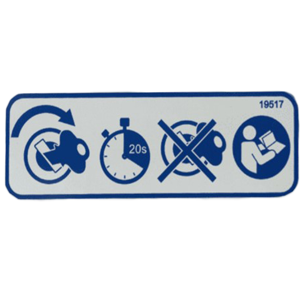 Timberwolf Decal - Warning Starter Motor Failure