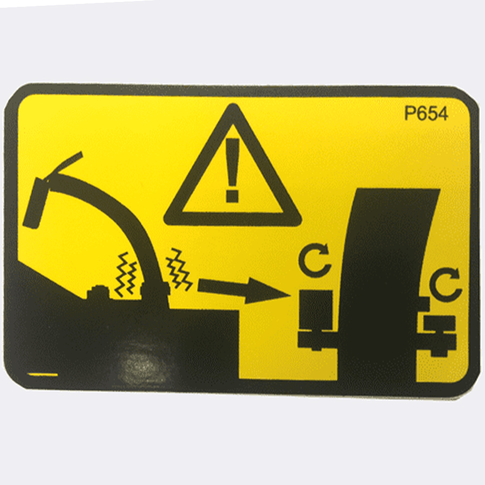 Timberwolf Discharge Clamp Decal Sticker